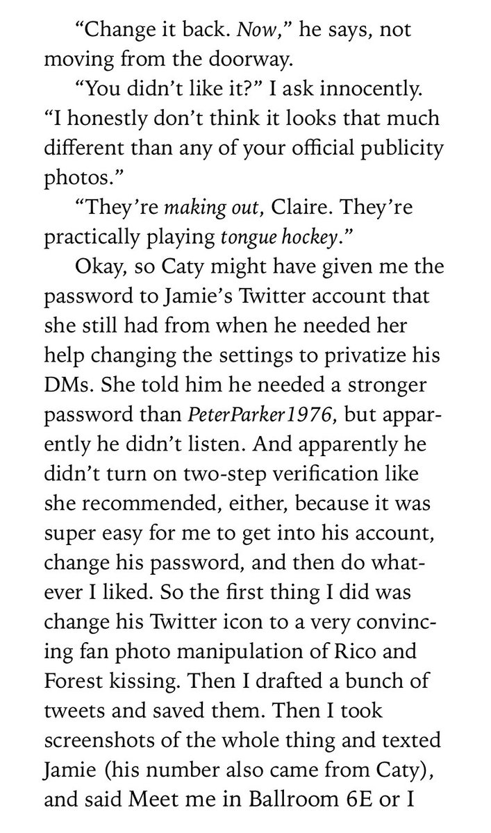 HER GRAND PLAN TO GET HER SHIP CANON IS HACKING THE GUY’S FUCKING TWITTER???????? I FEEL. INSANE