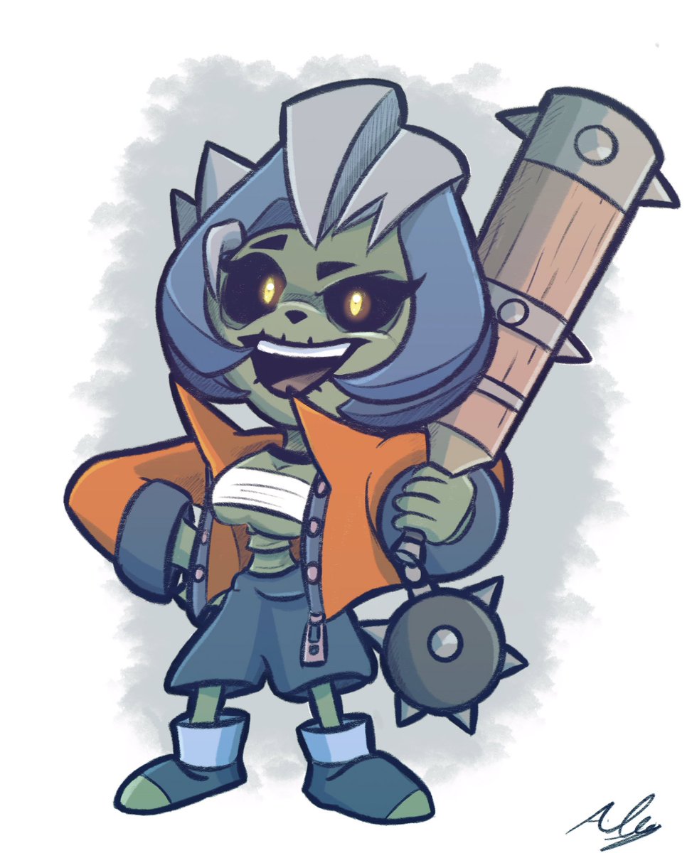 AdamClowery's tweet photo. Drew Zombibi. 😊#BrawlStars #Zombibi #FanArt #Artwork #Drawing #Procreate https://t.co/CjRXl6dEs1