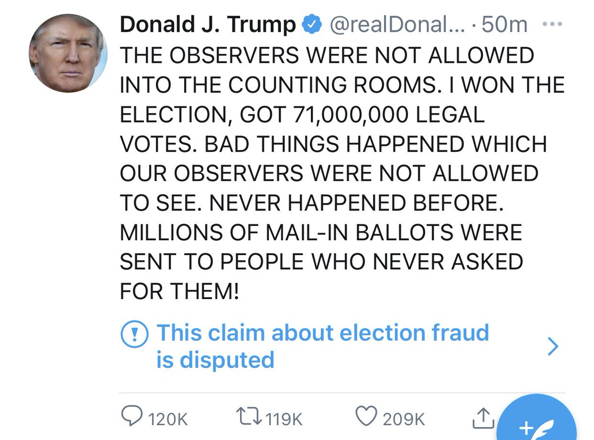 CupcakeNell's tweet photo. Oh Donald please take caps lock off. You’re giving me a headache..... https://t.co/bUu5WufTes