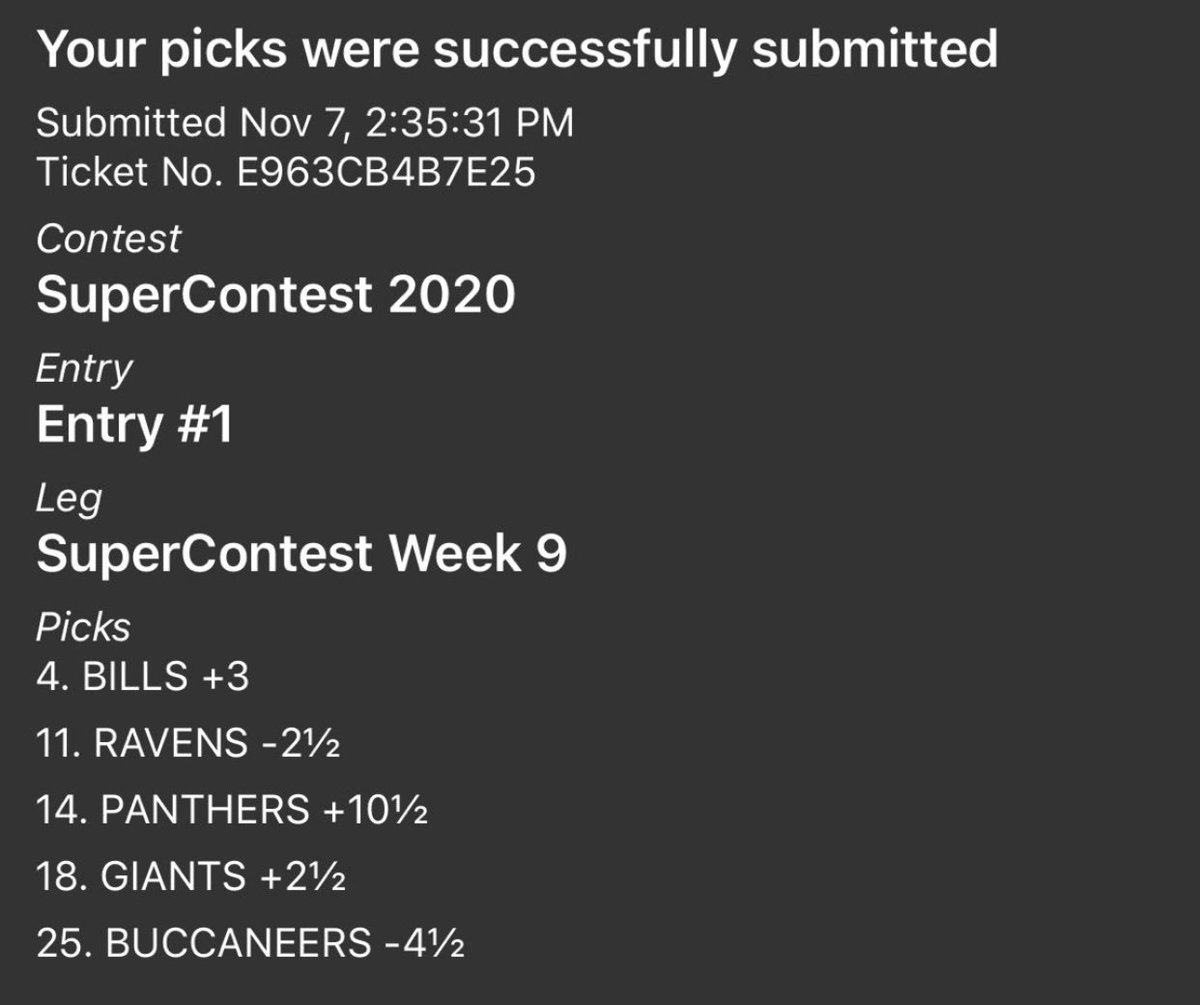 GrindingEddie's tweet image. #WestgateSuperContest 

FC Schmos

Week 9

(Week 8: 3-2)
(Season: 23-17)

@Dooling_ 
@RealGoodPlayer 
@MoneyGrippin 
@Infoovertrends
@johnnydee41 
@GrindingEddie