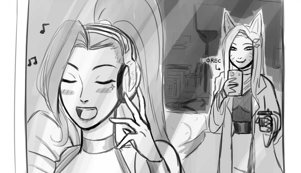 RouzaVII's tweet photo. K/DA MORE MV Behind the scenes✨
#KDA #KDAMORE #lolartprompts #Ahri #Akali #Evelynn #Kaisa #Seraphine https://t.co/XZXGWGqe6R