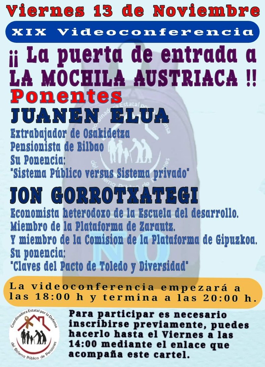 Nos quieren colar la Mochila Austriaca por la puerta de atrás. O los trabajadores se organizan, o lo pasarán muy mal.