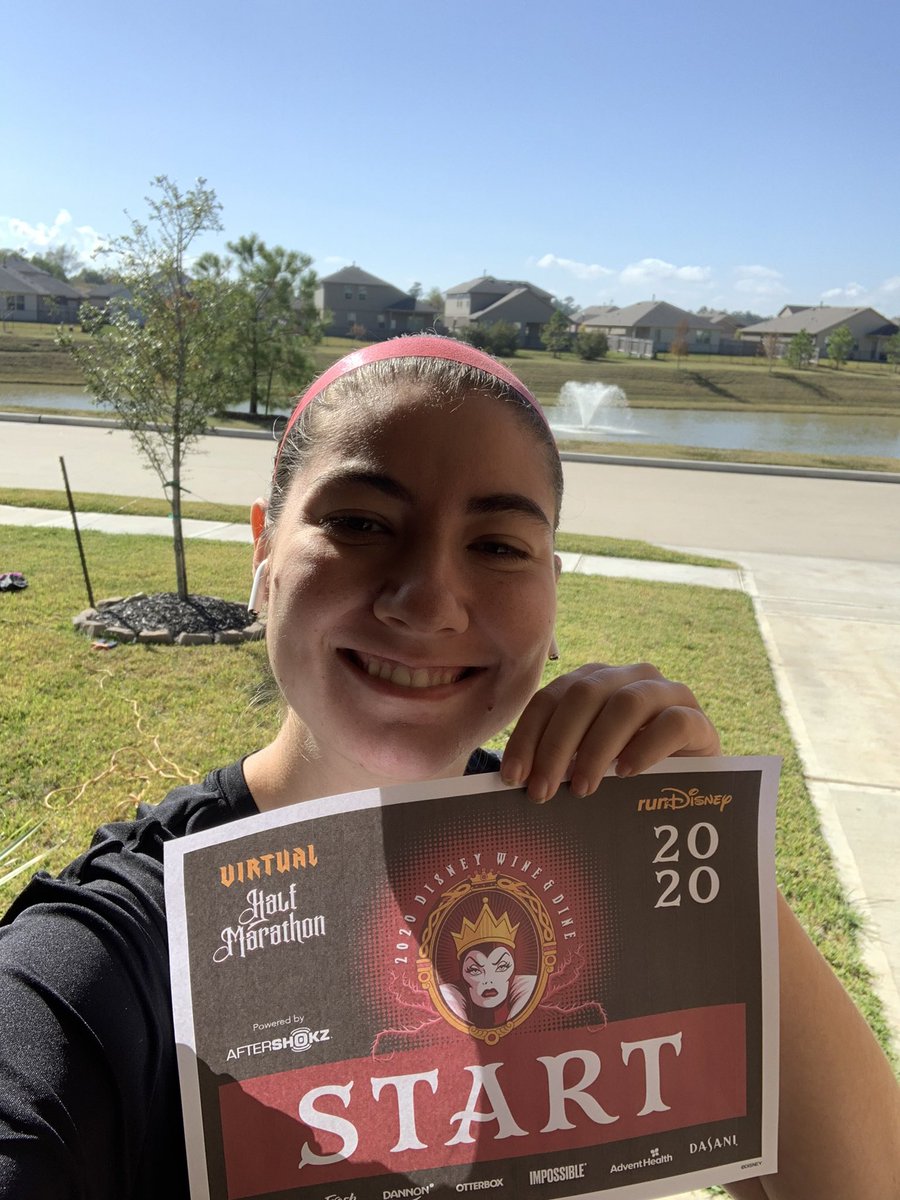 MsShirey_SWE's tweet photo. Enjoying the the great outdoors while completing my @runDisney half marathon today! Ran through 4 neighborhoods, passed 3 elementary schools, 1 middle school, and 1 high school. #SWExcellence #SWEselfcare #TeamBlue #HalfMarathon #RunDisney https://t.co/94lcKs19Gp