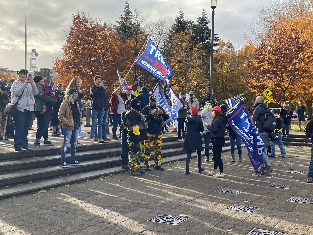 There might be more trump flags than American flags