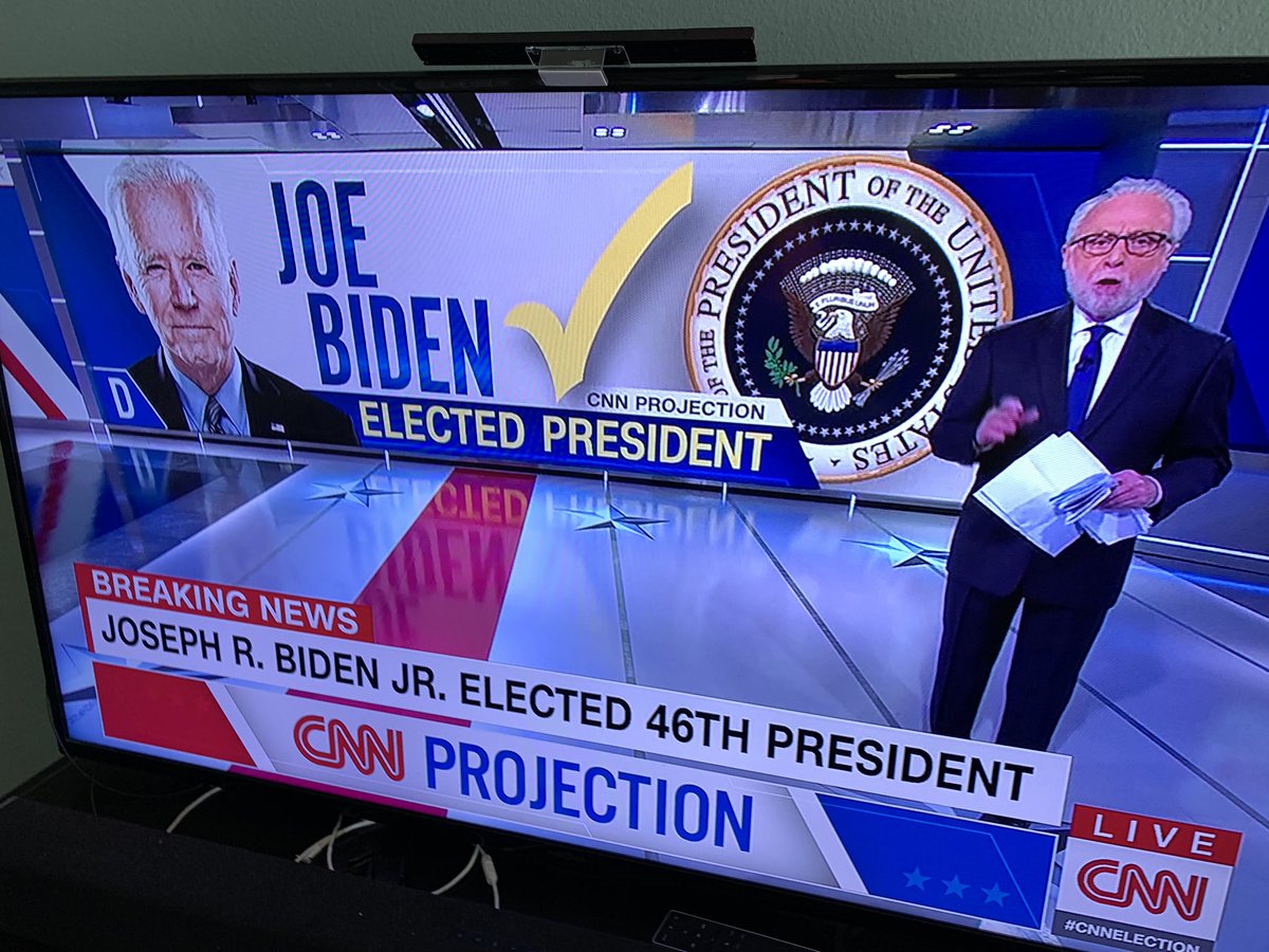 Jpena12's tweet photo. #BidenHarris2020 #JoeBiden #KamalaHarris my kids are watching history in the making and especially to have my daughter watching Kamala and what she has accomplished today words cannot explain. Here is to a new beginning and healing thank you Joe. https://t.co/YDgKR8cylC