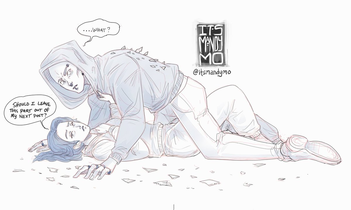 itsmandymo's tweet photo. Beau is scared of the horse eater. Kate is scared of the shippers. #htsc #howtosurvivecamping #nosleep #horror #comics #ishipit #art #sketch #fanart @Bonnie_Quinn https://t.co/UUWLmckQ6f