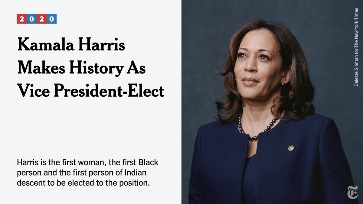 Congratulations  to Kamala Harris!! The first woman Vice President of America.