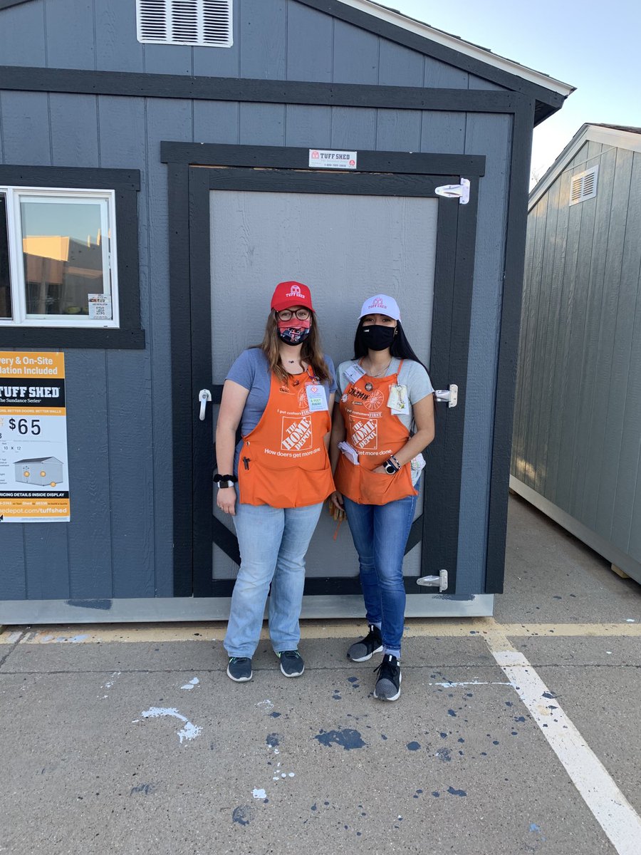 Debi and  Jasmine at 6827 showing their Tuffshed luv.