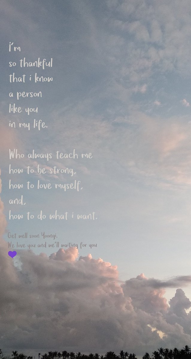 donghyunian's tweet photo. Its a lil bit late. But i wanna join too๐
#SkyForYoongi
#GetWellSoonYoongi
#FromARMY
#ForSUGA https://t.co/CiJpHTYr9v