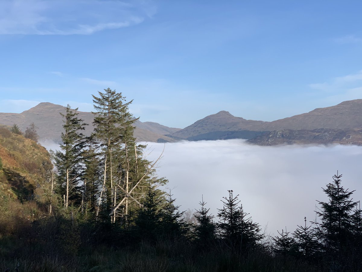 miketheline's tweet photo. @steamingboots @MarthaWardrop Similar view over Loch Goil today. #BenDonich &amp; #TheBrack in view. https://t.co/n8UvelaWrK