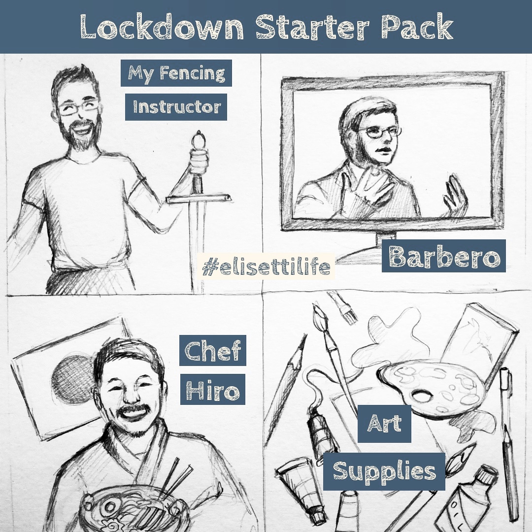 elisetti_art's tweet photo. Sono super pronta per questo nuovo lockdown! Con @Fede_Duellist ⚔️

#zonarossa #piemonte #chefhirohikoshoda #cipensoio #barbero @barberopodcast #artsupplies #art #lovejapan #Lockdown2 #lockdownday2 #starterpack https://t.co/o0FldITQEX