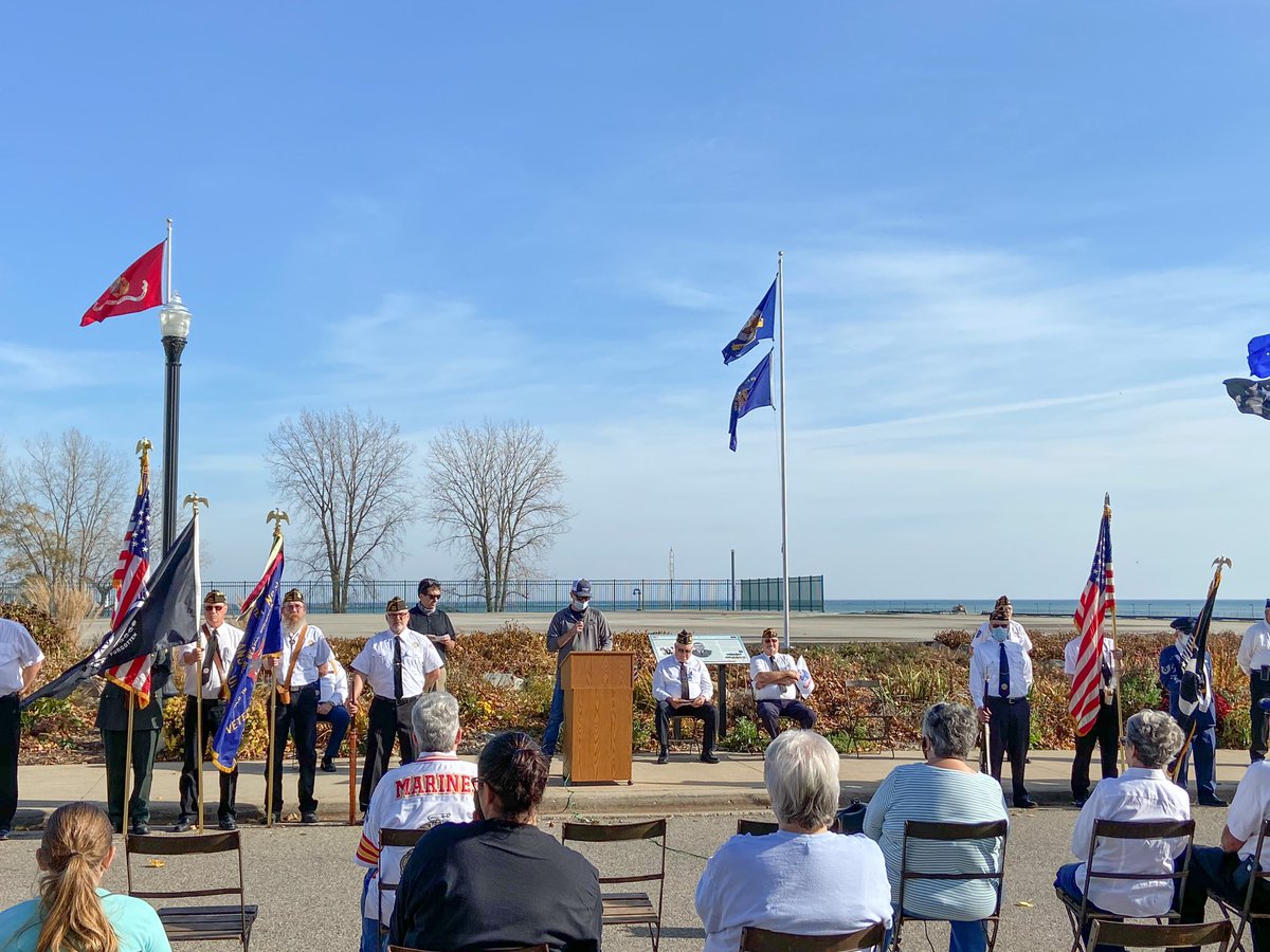LisaCallender's tweet image. It was a beautiful day in @HarborBeachCity for the Flag dedication ceremony at Veterans Memorial Garden by HB American Legion, honoring those who have served in the US armed forces. Thank you Mike Mermuys for your service and for representing @corteva ! 🇺🇸
