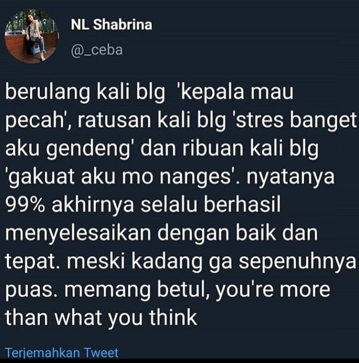 <a href="/collegemenfess/">COLLE</a> Cuma mau drop ini :))) Ga buat semester 3 aja si, tp buat semester berapapun. Pasti kalian nemuin titik beratnya masing². Jadi, semangaat!🍉 —Salam dari aku, si semester tujuh