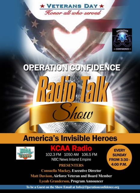 ConsuellaMackey's tweet photo. Wednesday, November 11th is Veterans Day, help us to give honor to those who serviced by tuning in to Operation Confidence "American's Invisible Heroes" Talk Radio Show, Sunday, November 8th from 3:30 to 4:00 p.m. To be a guest on the show email info@OperationConfidene.org https://t.co/vSY6fHMyre