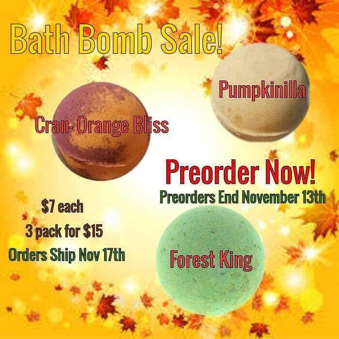 TarotandMojo's tweet photo. Fall Bath bomb Pre Orders!!! Sale ends Nov 13th, I start shipping Nov 17th! Perfect for relaxing during the dark time of the year especially after the way 2020 has been! Also great as a #yule or #christmas gift!  #tarotandmojo #bathtimegoddess https://t.co/wiV0zfnHT6 https://t.co/gkgTyb1NfN