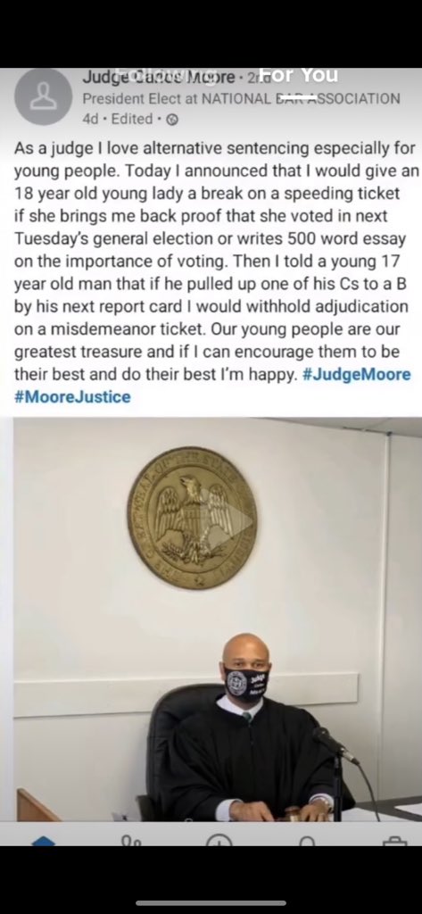 Just wanted to share an excellent example of restorative justice in action! #judgemoore #restorativejustice