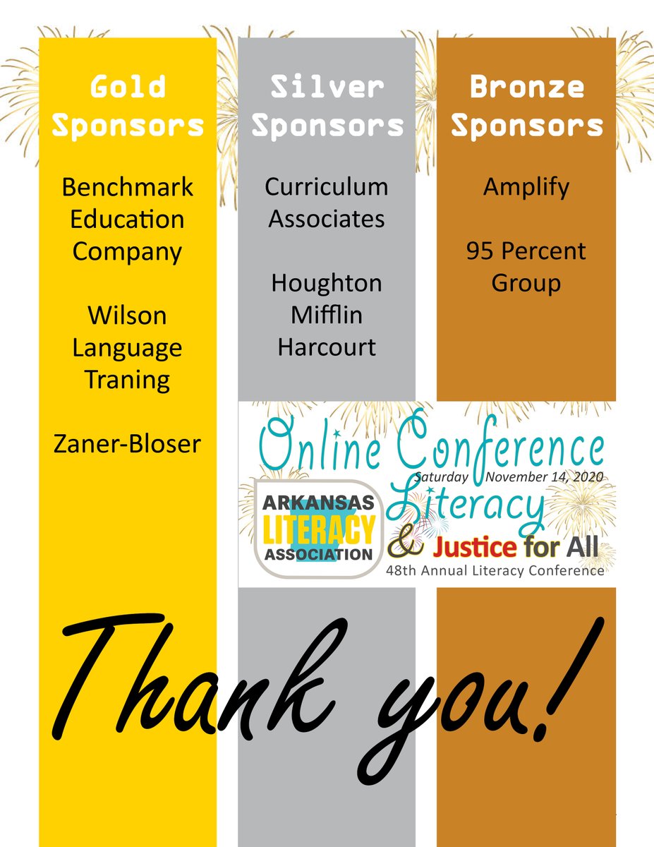 ALA appreciates the following sponsors of the 48th Annual Fall Literacy Conference.

Saturday, November 14 - 8:00 AM - 4:00 PM

#alaonline2020