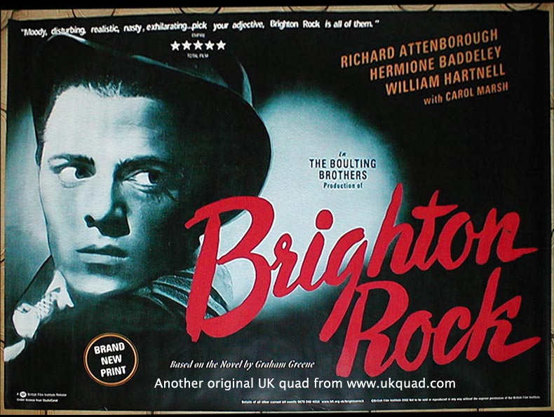  #Noirvember film #9 was BRIGHTON ROCK (John Boulting, 1947): Great to finally see this and add it to my list of films with wild and unsettling ghost train sequences.