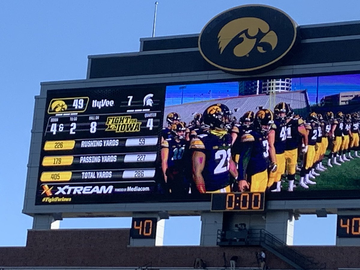 So fun seeing this guy on the field today - great win Hawkeyes!!