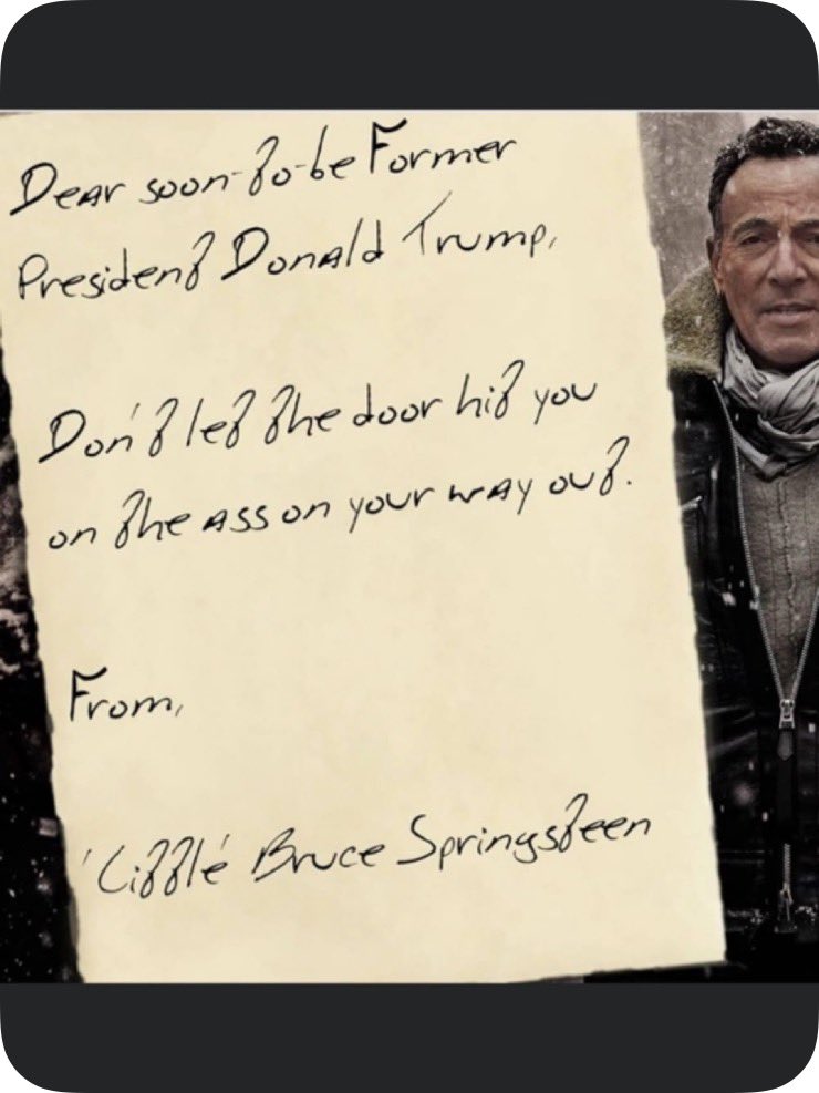 From the Boss !
