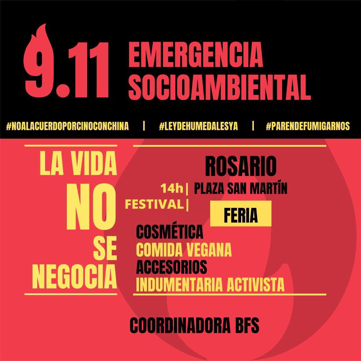 stsrosario's tweet photo. ♫ Música
💃 Arte 
🗣 Charlas, debates.
🍭 Ferias 
Y mucho ➕

✋Exigimos:
- No al Acuerdo Porcino con China
- Ley de Humedales Ya
- Paren de Fumigarmos
Ahora o nunca!! Nos obligan a salir.

💪 Sumate a esta movida artística por el futuro del planeta!

😷 y distanciamiento ↔️ https://t.co/uCQyswCi7q