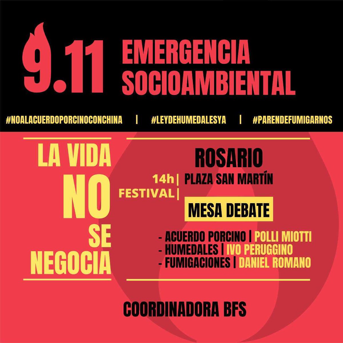 stsrosario's tweet photo. ♫ Música
💃 Arte 
🗣 Charlas, debates.
🍭 Ferias 
Y mucho ➕

✋Exigimos:
- No al Acuerdo Porcino con China
- Ley de Humedales Ya
- Paren de Fumigarmos
Ahora o nunca!! Nos obligan a salir.

💪 Sumate a esta movida artística por el futuro del planeta!

😷 y distanciamiento ↔️ https://t.co/uCQyswCi7q