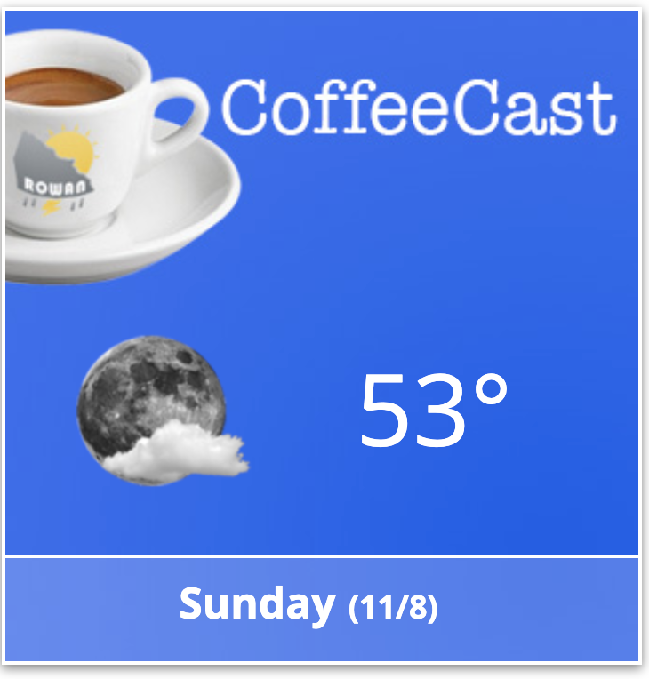 rowan_county_wx's tweet photo. The Coffeecast to help you start your Sunday. https://t.co/OQu9wHtDg5