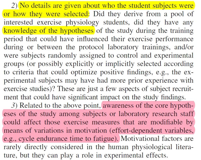 See how an experienced psychophysiologist thinks & train your mind to think like this: Dr Grossman zeroed in on all crucial possibilities. Who were the participants? What was the social atmosphere of the experiment? What were the researcher expectations?  https://doi.org/10.1152/japplphysiol.00702.2005