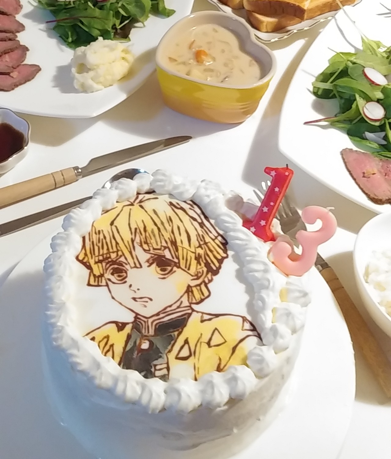 カレーバーピリピリ 13歳の娘の誕生日に 鬼滅の刃 キャラケーキ 善逸 に挑戦しました 色にじみがありますがソコソコうまくできたかな ということで 本日ピリピリは臨時休業致します 明日は営業します 美味しいカレーご用意してお待ちしております カレーバーピリピリ 13歳の娘の誕生日に 鬼滅の刃 キャラケーキ 善逸 に挑戦しました 色にじみがありますがソコソコうまくできたかな ということで 本日ピリピリは臨時休業致します 明日は営業します 美味しいカレーご用意してお待ちしております