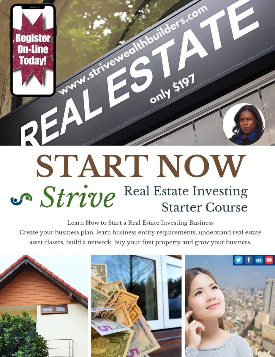 strive4wealth's tweet photo. Enroll now on Real Estate Investing Starter Course!
BONUS!
Strive Real Estate Investing Kit
To become a member, please visit https://t.co/lXf4pbpcVQ and join at no cost.
Subscribe to our YouTube Channel for more video tips
https://t.co/6aS5pA4X8G
#RealEstate #Startercourse https://t.co/7CE3fh6V6a
