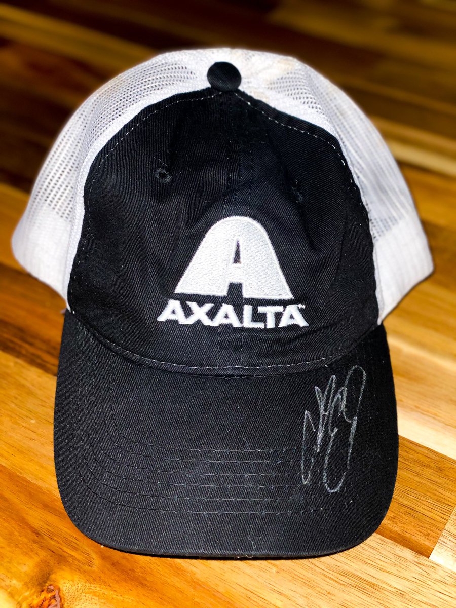 AxaltaRefinish's tweet photo. Tomorrow @TeamHendrick driver @chaseelliott will compete for his first @NASCAR Cup Series championship! To help cheer him on, we’re giving away this @Axalta victory lane hat signed by Chase. 

Like and RT this tweet to enter for a chance to win! 👊 #WePaintWinners https://t.co/zMWaCDyMQk