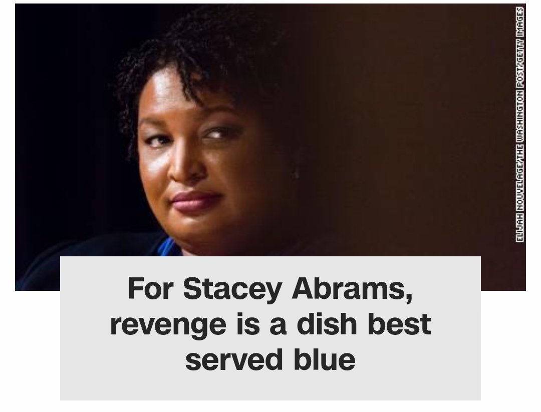 Vitriol781's tweet photo. In hindsight, it's a blessing that the #GOP stole an election from #StaceyAbrams. Otherwise, she might have been too busy as governor to engineer turning #Georgia blue.

https://t.co/GVkMtrGra3 #StaceysRevenge #Election2020 #Election2020results https://t.co/pe2CwpmUJW