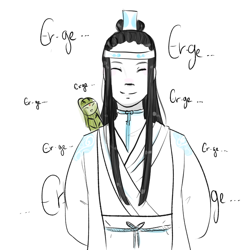 orca_day's tweet photo. Sometimes, post-canon Xichen-ge hears the voice of Jiminy A-Yao. From 'An Arrow Through Time'.
#MDZS #LanXiChen https://t.co/pqrjXi1X6F