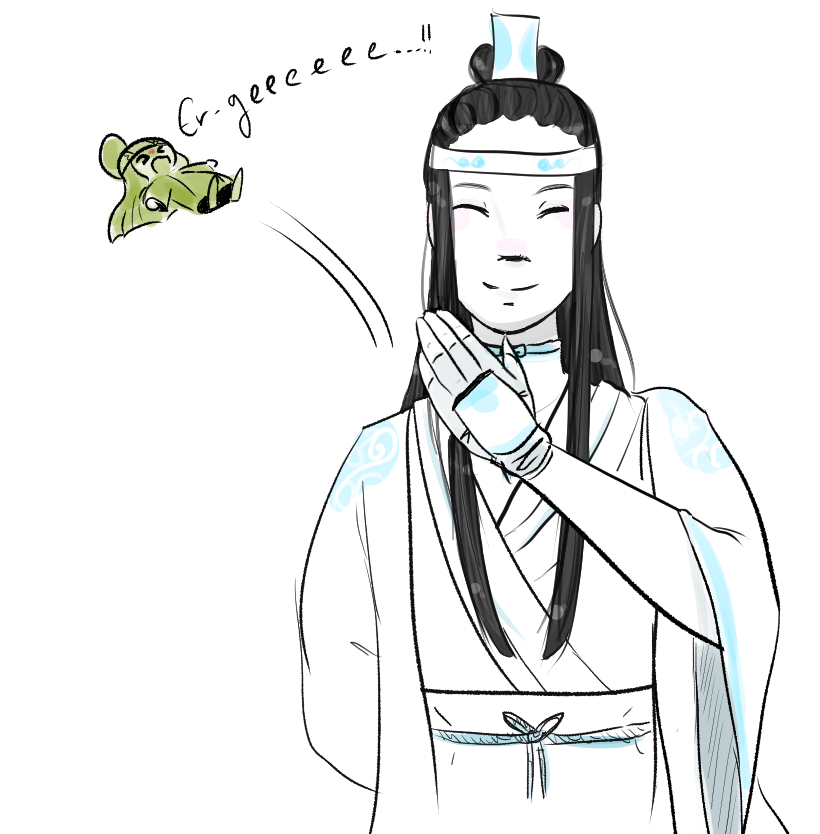 orca_day's tweet photo. Sometimes, post-canon Xichen-ge hears the voice of Jiminy A-Yao. From 'An Arrow Through Time'.
#MDZS #LanXiChen https://t.co/pqrjXi1X6F