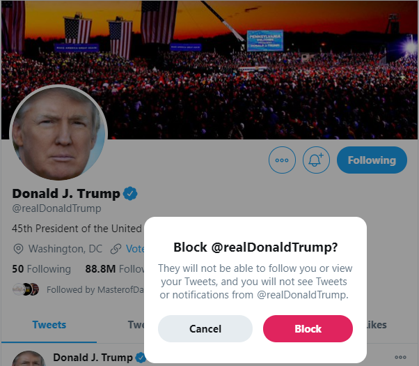 steveruffley's tweet photo. It is very rare for me to praise the #USA. Today is however that day.
I applaud the voter turnout of the young. Your vision & bravery may have saved the world for all of us.
You have taken his Presidency, his power, now take his voice.
@realDonaldTrump #BlockTrumpOnTwitter https://t.co/9PH2VvOxih
