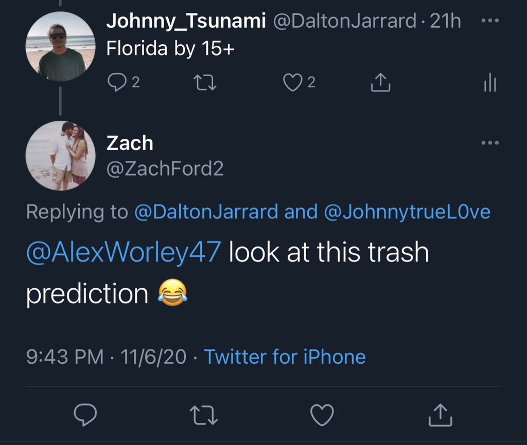 DaltonJarrard's tweet photo. @ZachFord2 ouchhhhhh I know it burns lmao #16points https://t.co/t73o0sJJE8