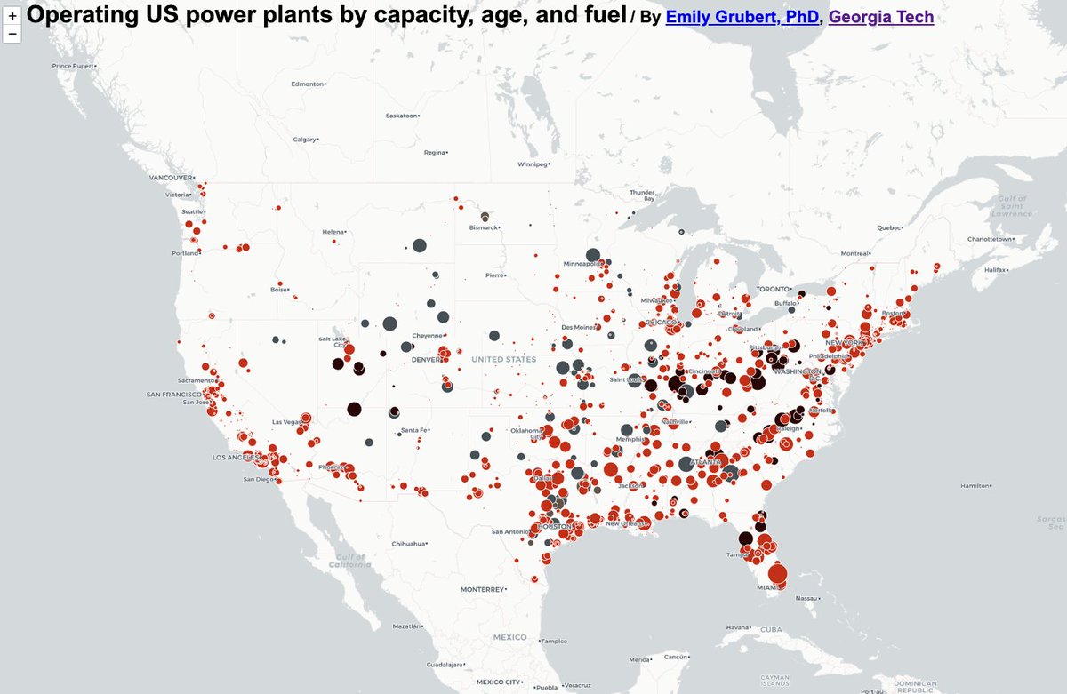 We messed that last one up, friends. Not to poke a wound but...Rust Belt politics, anyone? Even if you come out ahead on jobs overall, there are massive local impacts.Advantage: fossil plants are relatively more distributed. http://emilygrubert.org/wp-content/uploads/2019/02/eia_860_2017_map.html