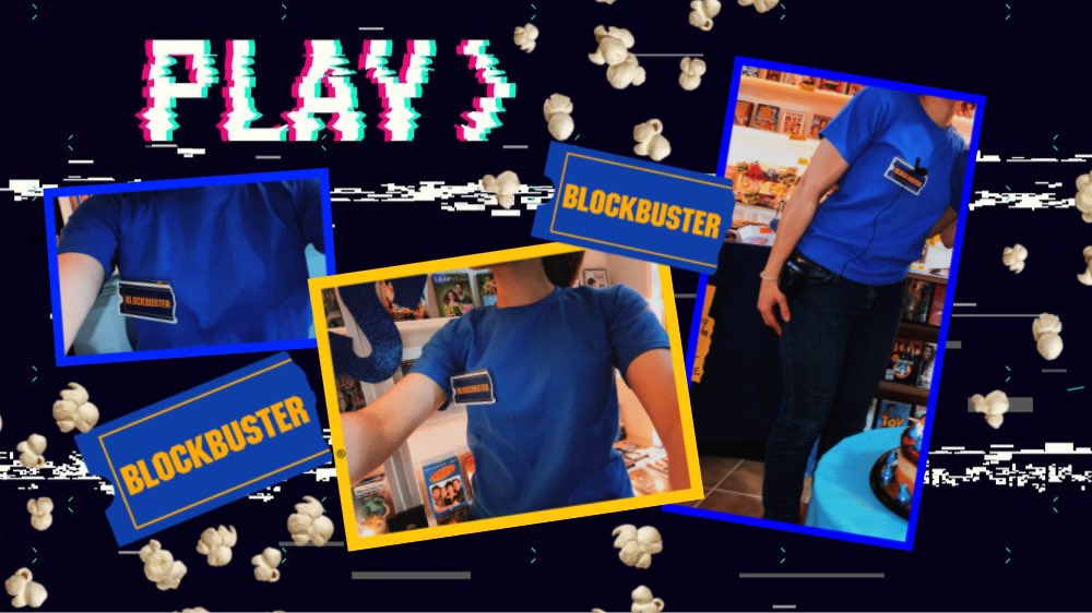 kimberstar19's tweet photo. Who remembers going to Blockbuster with the fam after dinner, to rent some classics and leaving the store with a bucket of popcorn to make at home? I Do✨! Check Out My New Video Where I Transformed Our Living Room Into A Blockbuster Video Store📼✨! 
#blockbuster #90s #nostalgic https://t.co/ONmTLFViqn