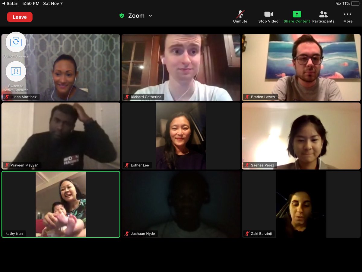 JennMcClellanVA's tweet photo. The @VaVictory2020 Coalitions Team had an impromptu celebration tonight to celebrate the #BidenHarris2020 victory. What an amazing team/family! https://t.co/sOOInZ86NW