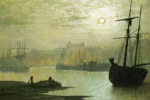 frome_maude's tweet photo. #BramStoker, author of #Dracula, was born on 8th November 1847 in Dublin. A holiday in #Whitby proved his inspiration &amp; part of his novel is set there - it is where Dracula lands.
Images: views of Whitby Harbour in the late C19th by John Atkinson Grimshaw #Victorian #Gothic #art https://t.co/IRBg0CiG9i