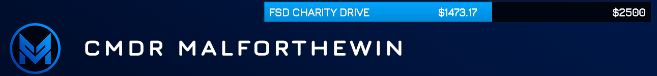 MalForTheWin's tweet photo. OMG, you all - a terrible week has become glorious today thanks to my @DogsOfLore and the larger @EliteDangerous community of commanders. Today alone, we raised over $1,450 towards our $2,500 goal for #FreedomServiceDogs! Tune in tomorrow for more giveaways and good times! https://t.co/IjGOw3AZsm
