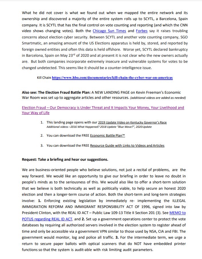 Not covered publicly -Is what we found out when we mapped the entire (Clarity Elections) network and its ownership and discovered a majority of the entire system rolls up to SCYTL, a Barcelona, Spain company.