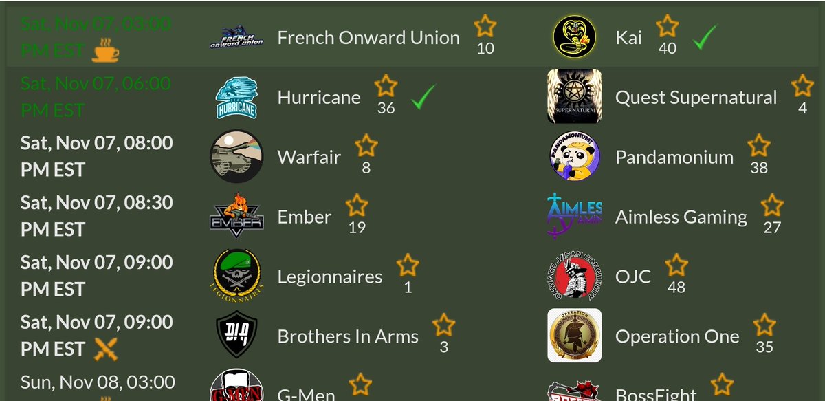 Goldbagger2's tweet photo. Up coming matches #onward #vrml #venues #esports https://t.co/oMsSyr73Wo