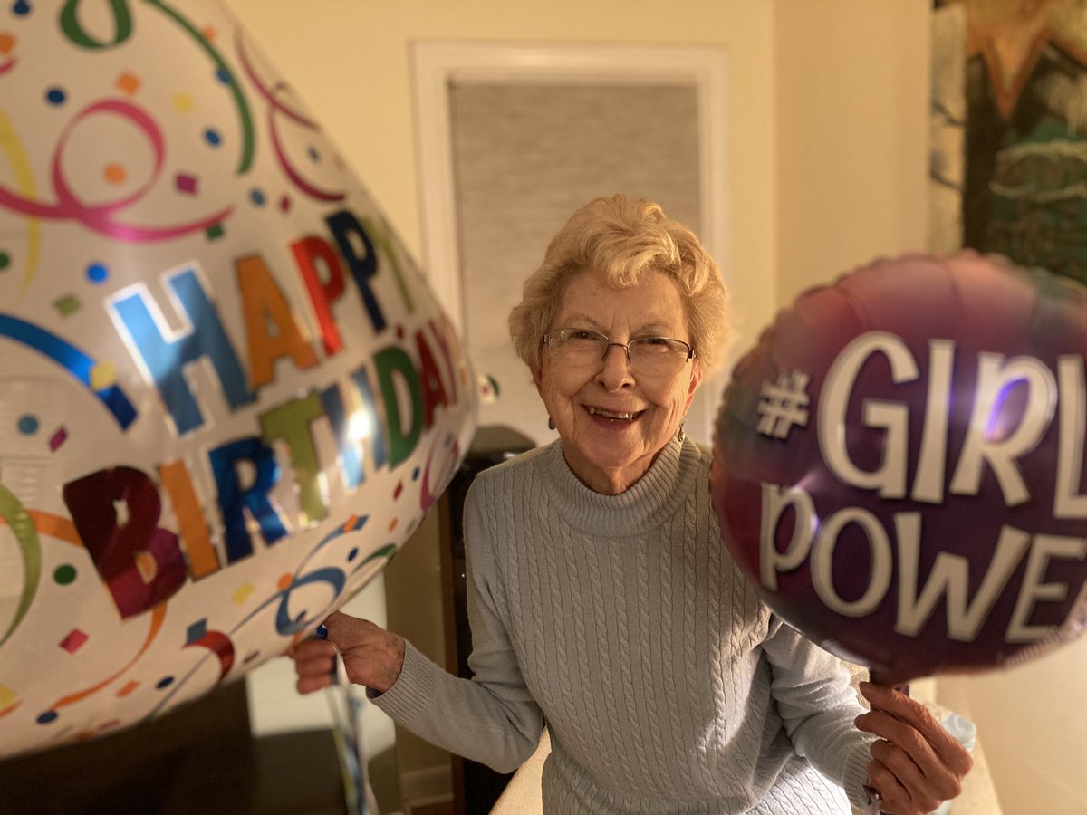 Mom turned 91 today. She told me today that after Hillary lost, she didn’t think she’d live long enough to see a woman become President or VP. Tonight, we watched <a href="/KamalaHarris/">Kamala Harris</a> tell little girls that this is a country of opportunities. Some older ones too. #bidenharis2020