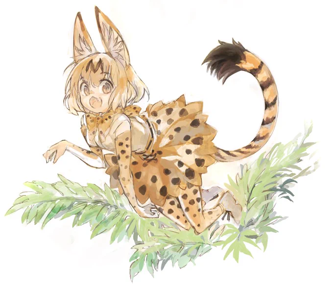 絵チャの産物、
けものフレンズのサーバルちゃん。 