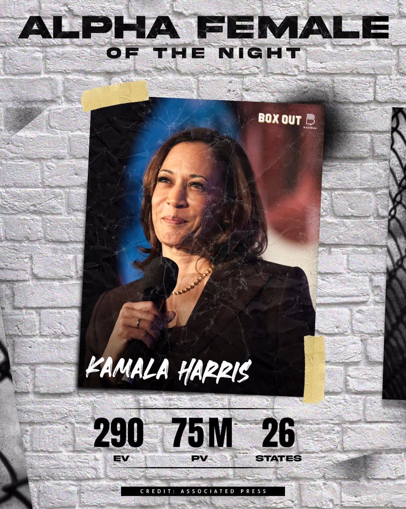 Make sure to wear shoes, ladies. There’s glass everywhere. Thank you for shattering the ceiling for girls all over the world, Madam Vice President elect <a href="/KamalaHarris/">Kamala Harris</a>.