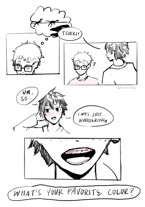 maybe tsukki should ask his brother for some tips on how to lie 😌 

#yamaguchi #tsukishima #haikyuu 