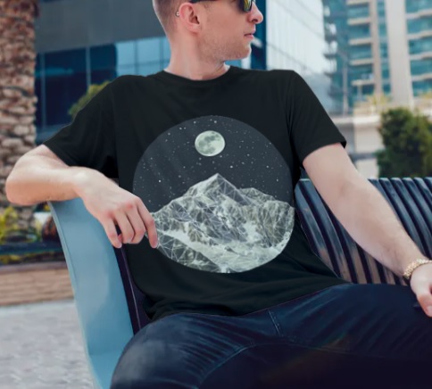 TheHyborn's tweet photo. Moon over the Mountain Graphics! https://t.co/SCJAiiKpWN