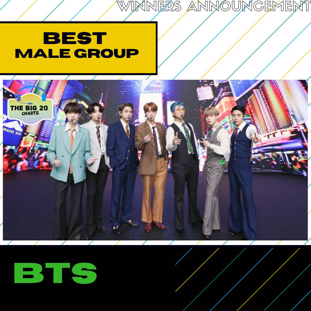 uaen8rmy's tweet photo. #BLURPLEUPDATE
< A W A R D S >
BTS won Best Male Group at The Big 20 Charts Awards. Congratulations,
@BTS_twt!!! 🥳💜
#BTS #방탄소년단 https://t.co/lt6AXR7sC3
