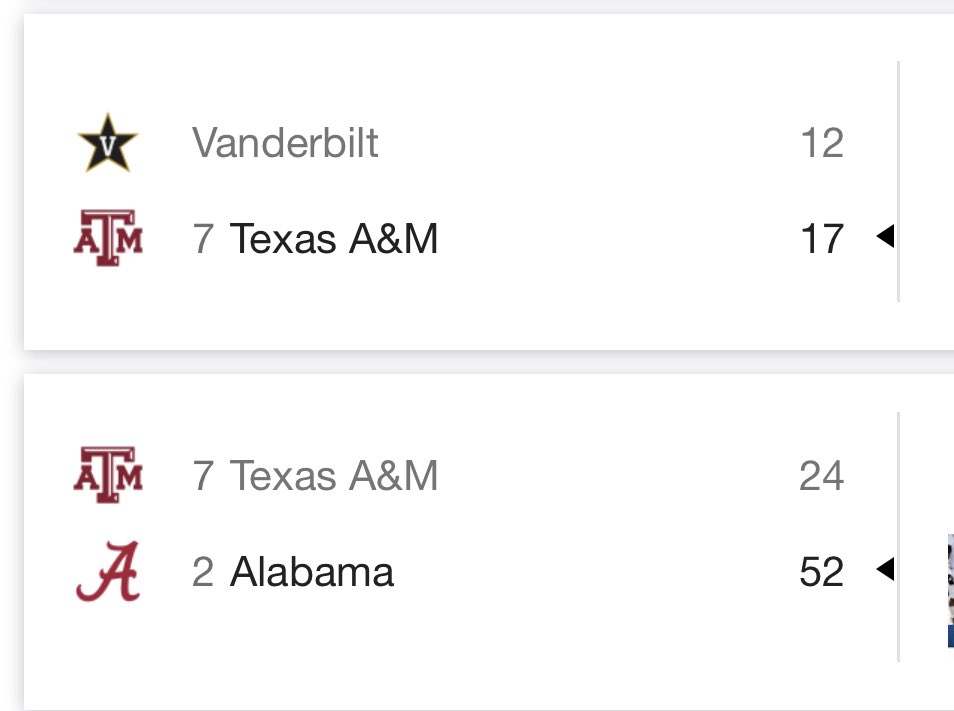 chance_bitters's tweet photo. Texas A&amp;M this season has had a major turnaround https://t.co/Ah0duLhafo